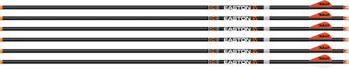 Easton 6.5mm Hunter Classic 500 Carbon Arrows 6-Pack w/ 2" Bully Vanes