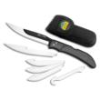 Outdoor Edge RazorBone Folding Replaceable Blade 6-Blade Combo Hunting Knife - Gray