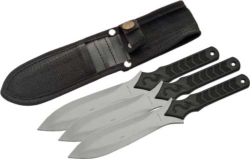 SZCO Rite Edge 10" Dragon Throwing Knife 3-Piece Set w/ Sheath