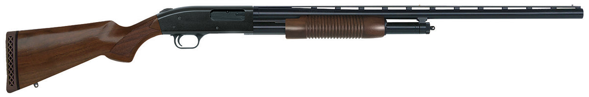 Mossberg 500 Retrograde 12 Gauge 3" 5+1 28" Pump-Action Shotgun - Walnut Stock, Dual Bead Sights