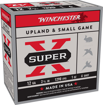 Winchester Ammunition Super-X 12 Gauge 2.75" 1 oz #6 Shot 1290 fps - 250 Rd Case