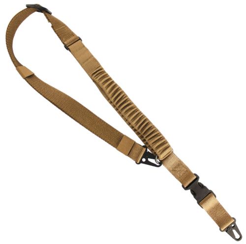 Red Rock Gear US Tactical C4 2-to-1 Point Shock Webbing Rifle Sling Coyote 1.25" Nylon 34-55" Adjustable