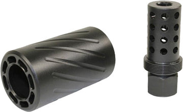 Guntec USA SPITFIRE AR-15 5.56 Muzzle Brake w/ Quick Detach Blast Shield