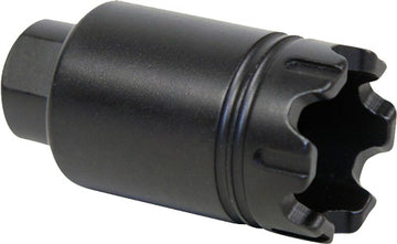 Guntec USA AR-9 Micro Trident Flash Can w/ Glass Breaker 9mm 1/2x36 Anodized Black