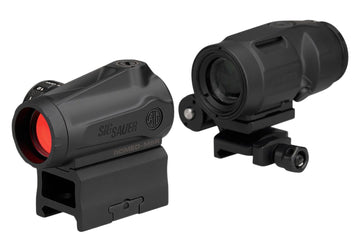 Sig Sauer Romeo MSR Gen II / Juliet3-Micro 2 MOA Red Dot & 3x22mm Magnifier Combo