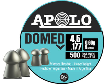 Apolo Pellets Domed .177 Cal 4.5mm 9gr Airgun Pellets - 500 ct