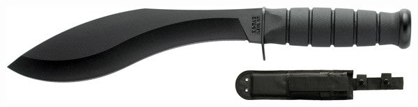 KA-BAR 1280 Combat Kukri 8.5" Fixed Blade 1095 Cro-Van - Polyester Sheath