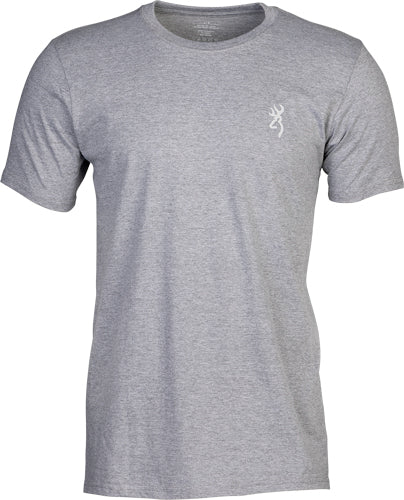Browning Legacy Flag Short Sleeve T-Shirt Heather Gray Large