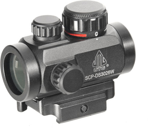 UTG CQB Micro Dot Red/Green 4.0 MOA 2.6" 30mm w/Integral QD Mount