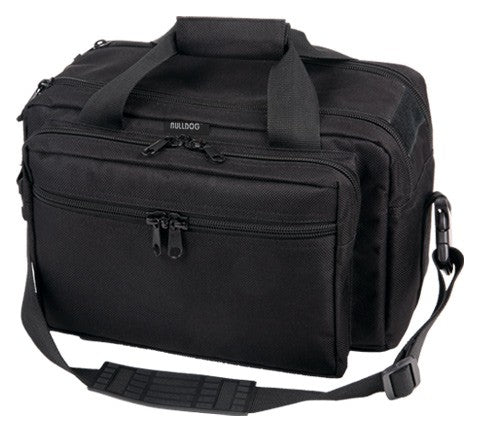Bulldog Deluxe Range Bag Extra-Large Black Nylon w/ Pistol Rug