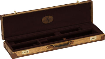 Browning Madera Fitted Hard Gun Case - O/U & Break-Action Shotguns to 32" - Light Wood Grain