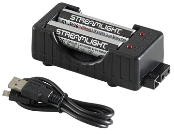 Streamlight 22010 SL-B26 Charger Kit 2 Li-Ion 18650 Batteries