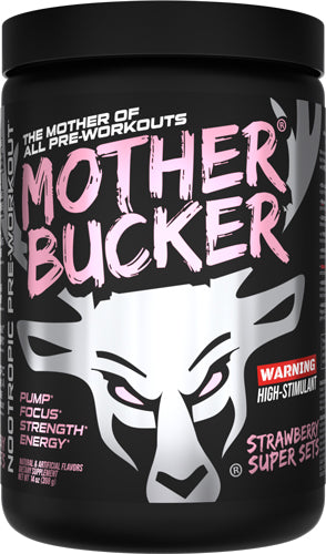 Bucked Up Mother Bucker Pre-Workout Strawberry Super Sets 20 Servings