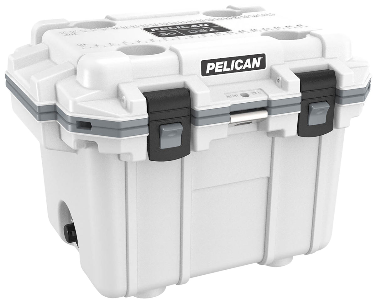 Pelican Elite 30 Quart Cooler White/Gray