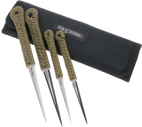 Cold Steel Throwing Spikes 2-2.5" & 2-3.5" W/Sheath