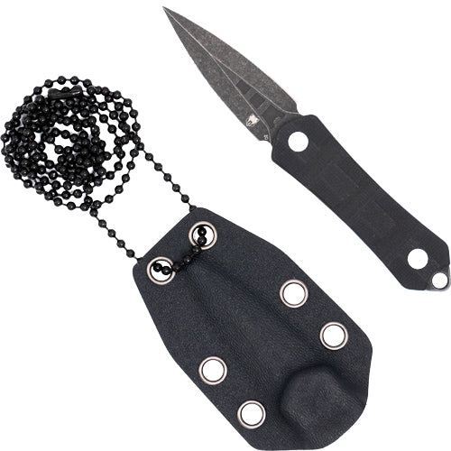 CobraTec Knives Guardian 1.99" D2 Stonewash Dagger Fixed Blade Neck Knife