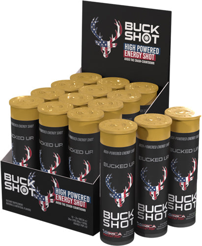 Bucked Up Buck Shot Rocket Pop 2oz Energy Shots 2-12 Packs