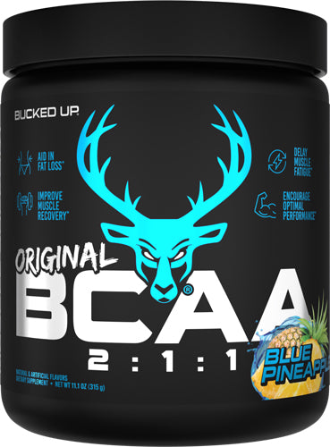 Bucked Up Original BCAA 2:1:1 Post-Workout Blue Pineapple 30 Servings