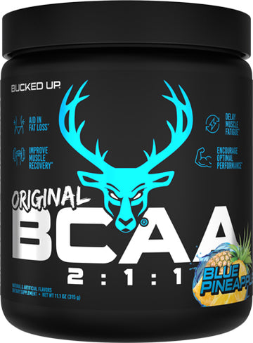 Bucked Up Original BCAA 2:1:1 Post-Workout Blue Pineapple 30 Servings