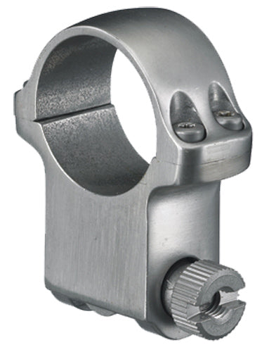 Ruger 6KHM Scope Ring 1" Extra High Silver Steel - 62mm Objective