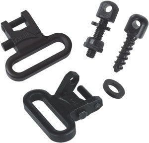 The Outdoor Connection Talon 1" Quick Release Swivel & Screw Set Steel Black