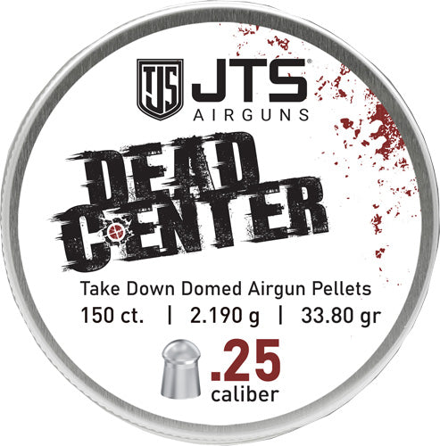 JTS Group Dead Center .25 Cal 33.80gr 150ct Domed Airgun Pellets