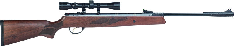 Hatsan Airguns Model 95 .22 Cal 15.9" Spring-Piston Break Barrel Air Rifle w/ Optima 3-9x32 Scope - Walnut