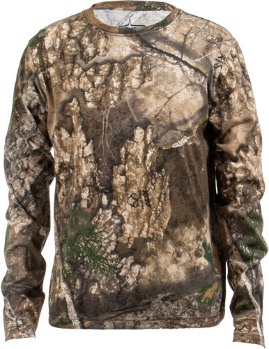 Habit Bear Cave Youth Long Sleeve Tee Realtree APX XL