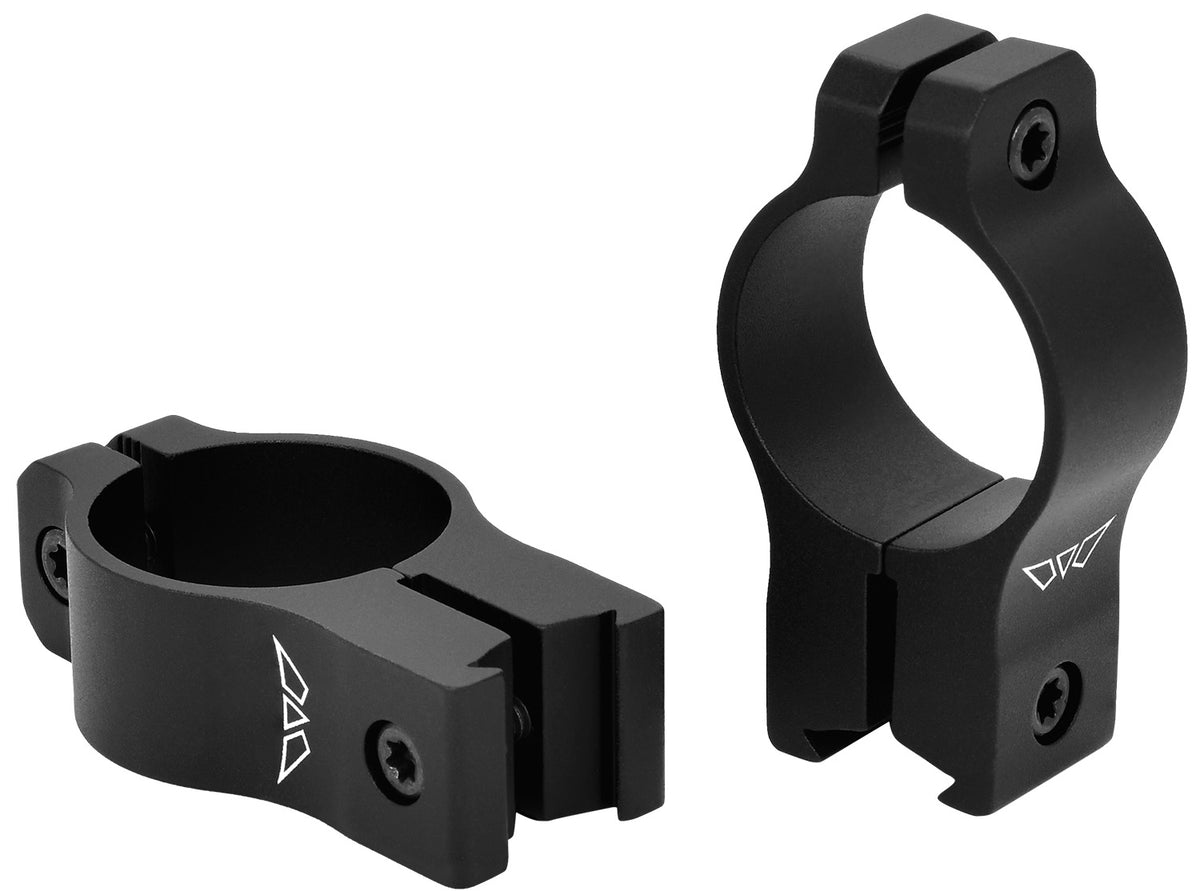 Warne Vapor 1" High Rimfire Scope Rings 3/8-11mm Dovetail - Aluminum Matte