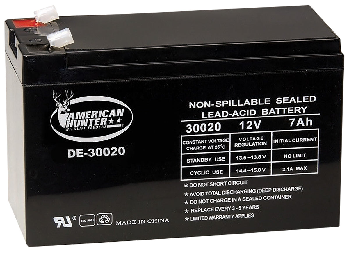 American Hunter DE30020 HR Rechargeable 12V 7AMP Sealed Lead Acid Battery