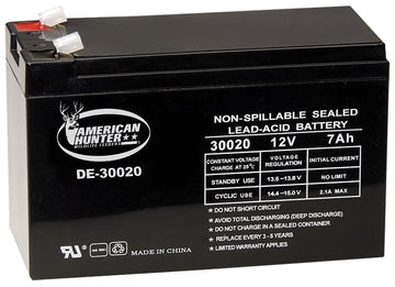 American Hunter DE30020 HR Rechargeable 12V 7AMP Sealed Lead Acid Battery