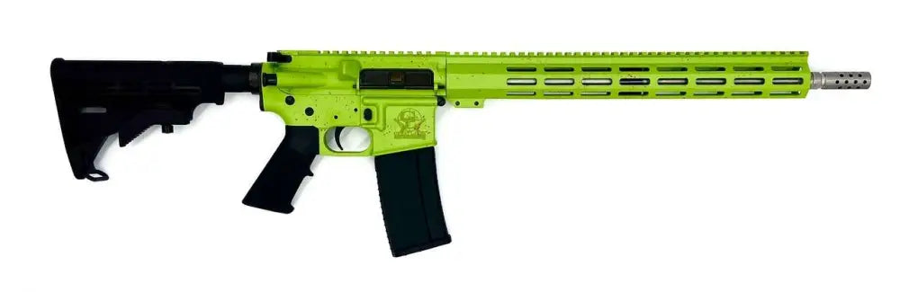 Great Lakes Firearms GL15 AR-15 .223 Wylde 16" 1:8 30+1 Semi-Auto Rifle - Zombie Splatter Green