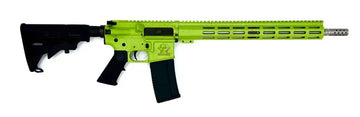 Great Lakes Firearms GL15 AR-15 .223 Wylde 16" 1:8 30+1 Semi-Auto Rifle - Zombie Splatter Green