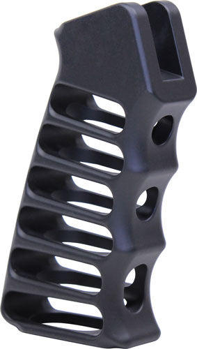 Guntec USA Ultralight Skeletonized Aluminum AR-15 Pistol Grip - Anodized Black