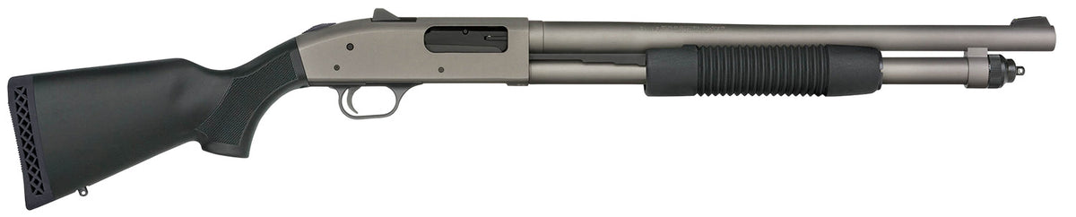 Mossberg 590A1 12 Gauge 3" 6+1 18.5" Cylinder Pump-Action Shotgun - Synthetic Stock, Cerakote Grey