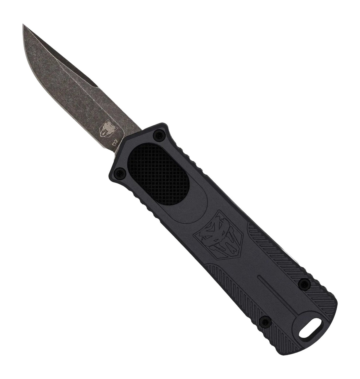 CobraTec Knives California 952 Gen II OTF 1.75" D2 Drop Point Black Aluminum