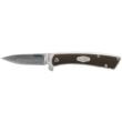 Old Timer Slim 2.6" Drop Point Stainless Steel Folding Knife - Brown TPE Handle