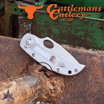 American Buffalo Knife & Tool Cattleman's Cutlery Deuce 2.5" Lockback Folding Knife w/ Clip