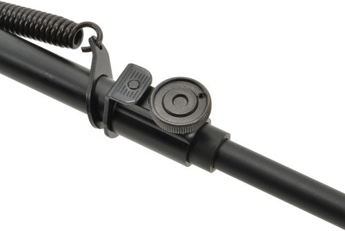 Aimtech Heavy Duty Bipod 9"-13" Lever Lock Pivot Matte Black - Stud Mount
