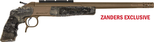 CVA Scout Pistol 22-250 Rem 14" 1-Rd Break-Open Pistol - Bronze/Realtree Excape