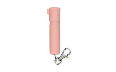 Sabre Mighty Discreet Pepper Spray 0.18 oz 16 Bursts 12 ft Range Pink - Snap Clip