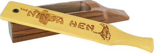 Woodhaven Calls Ninja Hen Walnut Bottom Yellowheart Lid Box Call