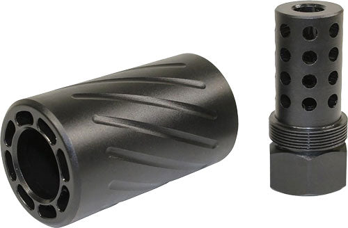 Guntec USA Spitfire AR-15 .300 Blackout Muzzle Comp w/ QD Blast Shield 5/8x24 2.5"