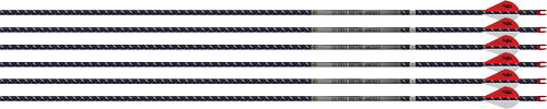 Easton 4mm FMJ 400 Carbon Arrows 6-Pack w/ 2" Blazer Vanes