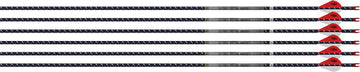 Easton 4mm FMJ 400 Carbon Arrows 6-Pack w/ 2" Blazer Vanes