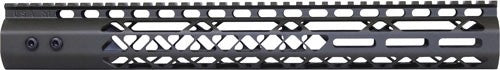 Guntec USA Air Lite 15" M-LOK Free Float Handguard - Anodized Black