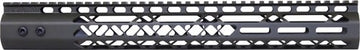 Guntec USA Air Lite 15" M-LOK Free Float Handguard - Anodized Black