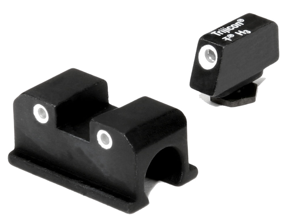 Trijicon 600505 Bright & Tough Night Sights  Green/Tritium White Outline Front Sight-Green/Tritium White Outline Rear Sight Walther Arms P99/PPQ/PPQ M2