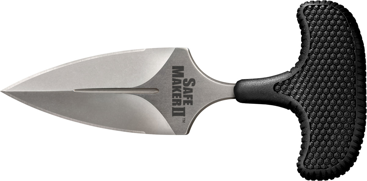Cold Steel Safe Maker II 3.25" AUS-8A Fixed Blade Push Dagger - Black Kray-Ex