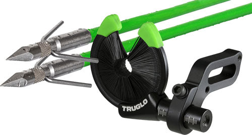 Truglo Bowfishing EZ-Rest Arrow Rest Kit w/ 2 Speed Shot Arrows - Green / Blue